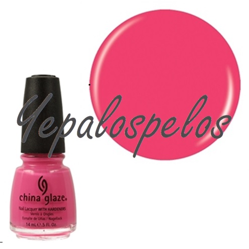 ESMALTE CHINA GLAZE - SHOCKING PINK (CREME) 14ml.