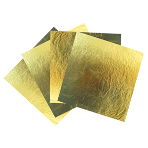 LUXURY GOLD SHEETS Laminas de Oro de Lujo 25 uni. 86x86ml+NE