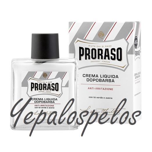 PRORASO WHITE AFTER-SHAVE C/TE VERDE/AVENA SIN ALCOHOL 100ml