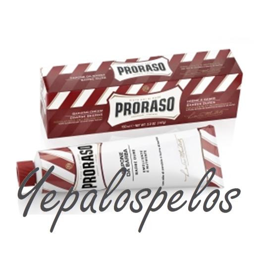 PRORASO RED CREMA DE AFEITAR EN TUBO CON SANDALO 150 ml