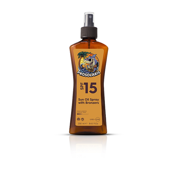 PROSOLARIS SPRAY GEL CON PROTECCIÓN SPF 15 Y BRONZER - 250ml