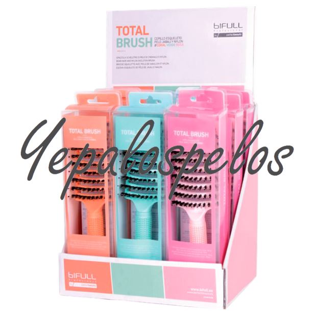 EXPOSITOR TOTAL BRUSH CEPILLO ESQ. PELO JABALI Y NYLON 9 uni