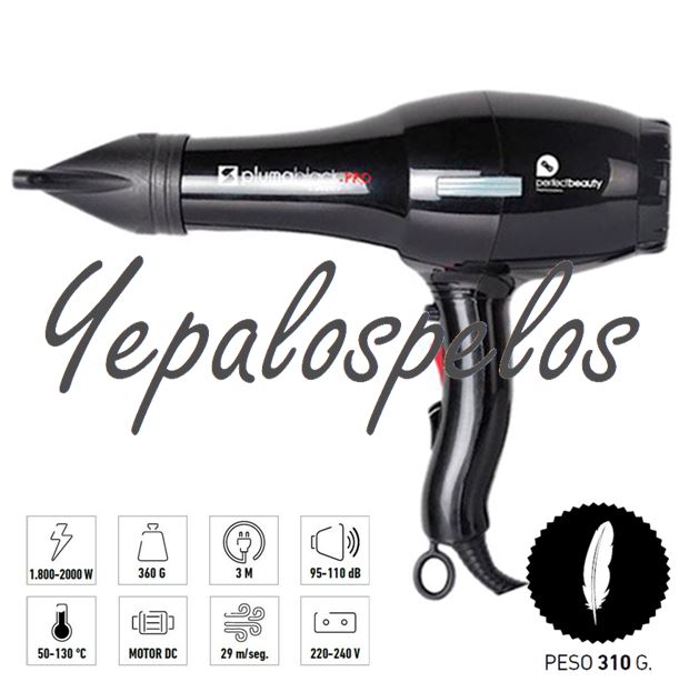 2000 W - SECADOR DE MANO PLUMA PRO BLACK