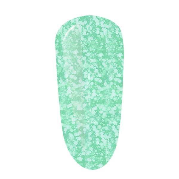 GEL POLISH Nº 2249  FANTASTIC GREEN flakes 10 ml