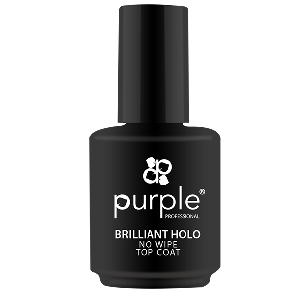 BRILLIANT HOLO NO WIPE TOP COAT 15 ml