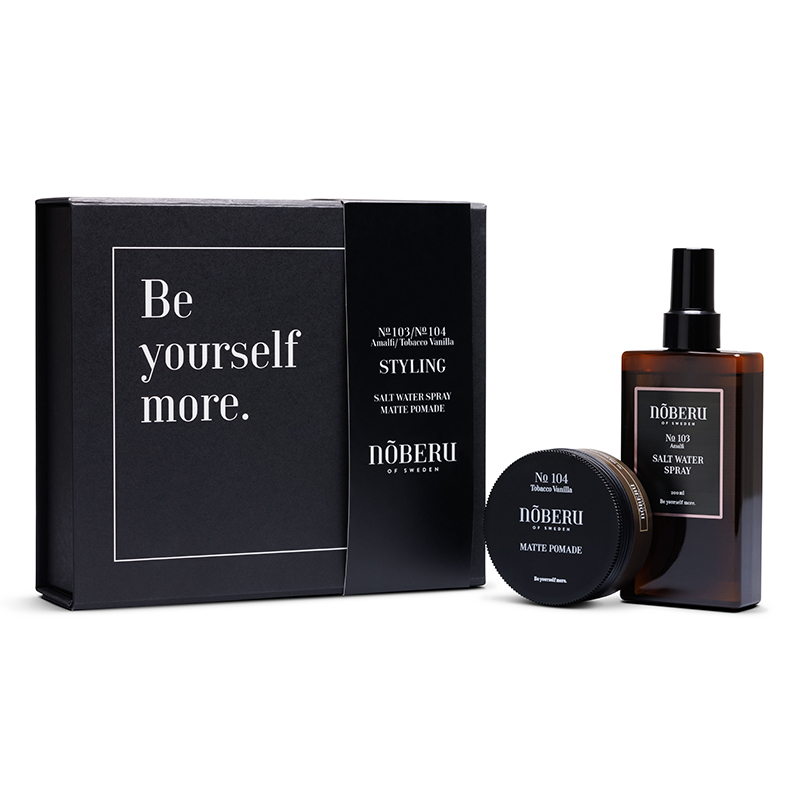 NOBERU ESTUCHE REGALO STYLING - AGUA SAL MARINA + POMADA MATE