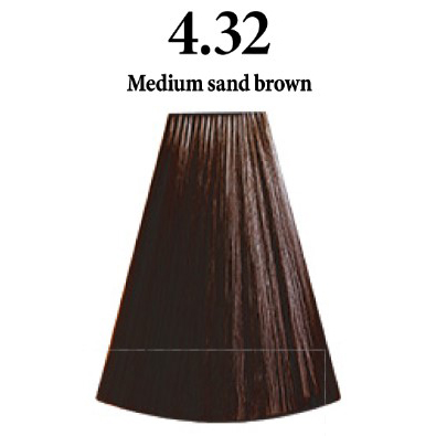 INIMITABLE COLOR AMMONIA FREE 4.32 MEDIUM SAND BROWN - MARRON MEDIO ARENA - 100 ml.