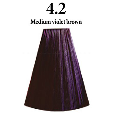INIMITABLE COLOR AMMONIA FREE 4.2 MEDIUM VIOLET BROWN - MARRON MEDIO VIOLETA - 100 ml.
