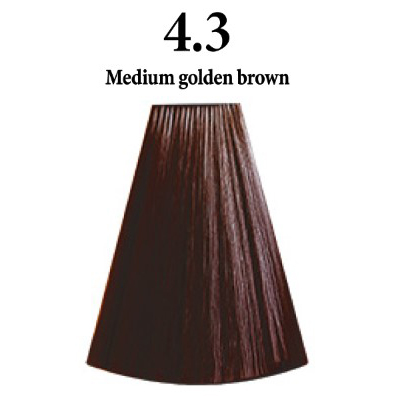 INIMITABLE COLOR AMMONIA FREE 4.3 MEDIUM GOLDEN BROWN - MARRON MEDIO DORADO - 100 ml.