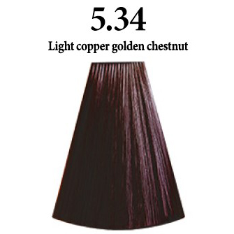 INIMITABLE COLOR       5.34 LIGHT GOLDEN COPPER CHESTNUT - CASTAÐO CLARO DORADO COBRIZO - 100 ml.