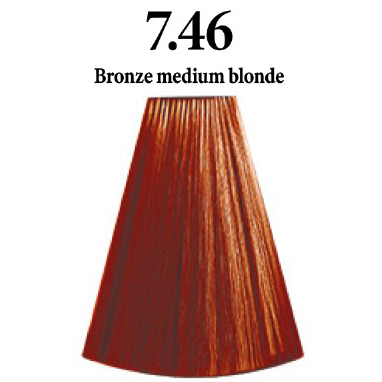 INIMITABLE COLOR OIL 7.46 BRONZE MEDIUM BLONDE - RUBIO MEDIO BRONCE - 100 ml.