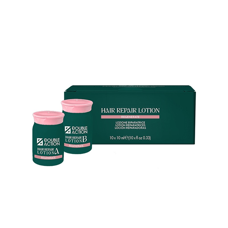 DOUBLE ACTION HAIR REPAIR LOTION A+B 10 x 10 ml. - LOCIÓN EN AMPOLLAS A+B RECONSTRUCTORAS