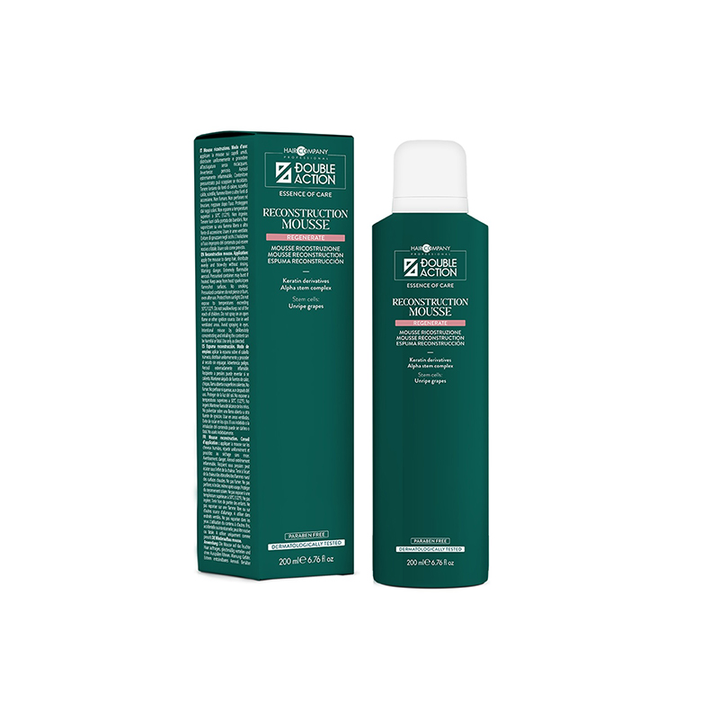 DOUBLE ACTION HAIR REPAIR MOUSSE 200 ml. - ESPUMA RECONSTRUCTORA CAPILAR