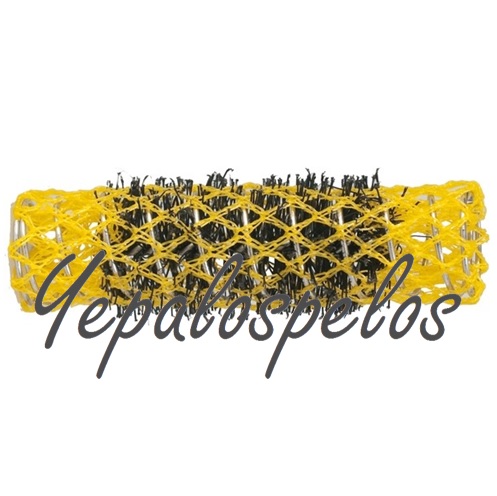 RULO MALLA 17 mm AMARILLO 6 uni.