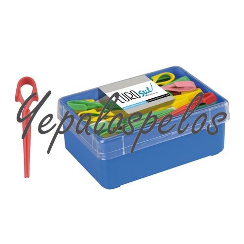 PINZA PLASTICO GRANDE 6,5cm CAJA 60uds.