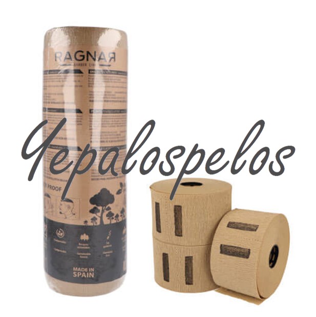 CUELLOS DE CRESPON PAPEL KRAFT 5 ROLLOS DE 80 SERVICIOS