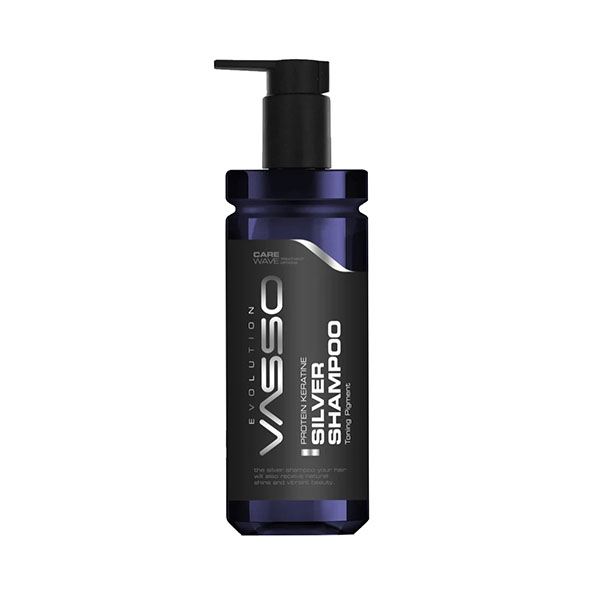 VASSO- SILVER SHADE HAIR SHAMPOO KERATINE 370 ml.