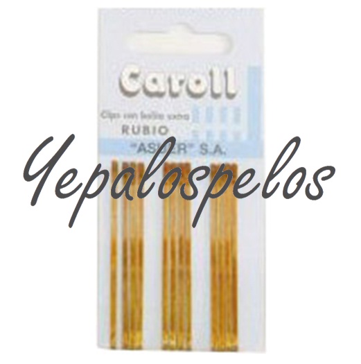 CLIPS RUBIO CAROLL CARTON 1 DOCENA 5cm.