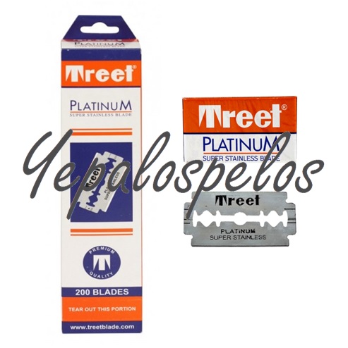 CUCHILLA TREET DOBLE HOJA PLATINUM - CAJITA 10 CUCHILLAS