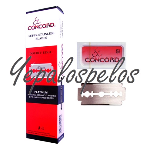 CUCHILLA CONCORD DOBLE HOJA PLATINUM - CAJITA 5 CUCHILLAS